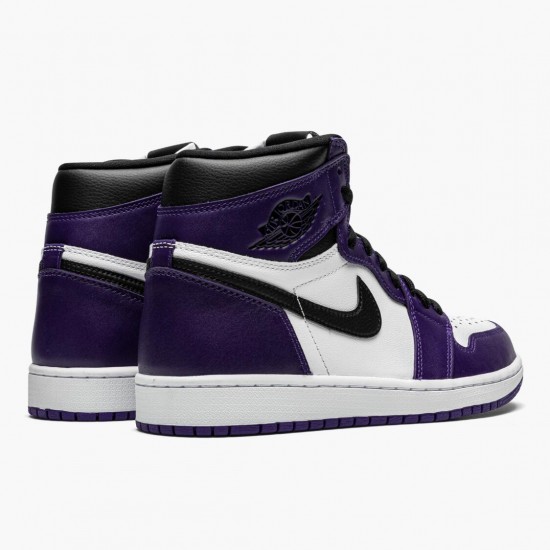 Hombre Air Jordan 1 Retro High OG Court Purple 555088-500 Zapatillas De Deporte