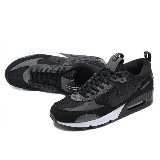 Hombre Nike Air Max 90 Futura Negro Blanco DM9922-003 Zapatillas De Deporte