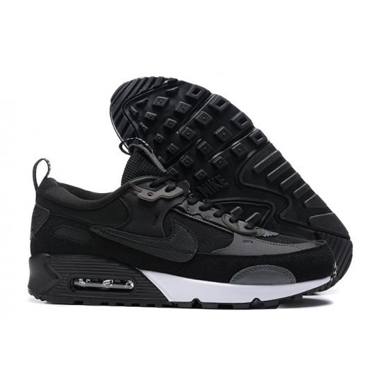 Hombre Nike Air Max 90 Futura Negro Blanco DM9922-003 Zapatillas De Deporte