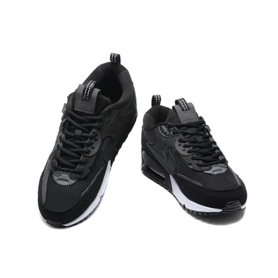 Hombre Nike Air Max 90 Futura Negro Blanco DM9922-003 Zapatillas De Deporte