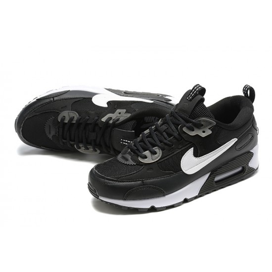 Hombre Nike Air Max 90 Futura Negro Blanco Zapatillas De Deporte