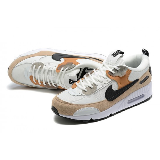 Hombre Nike Air Max 90 Futura Blanco Marrón DM9922-002 Zapatillas De Deporte