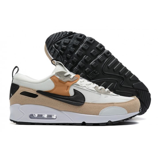 Hombre Nike Air Max 90 Futura Blanco Marrón DM9922-002 Zapatillas De Deporte