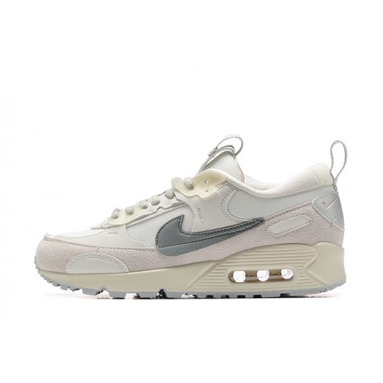 Hombre Nike Air Max 90 Futura Blanco Gris Zapatillas De Deporte