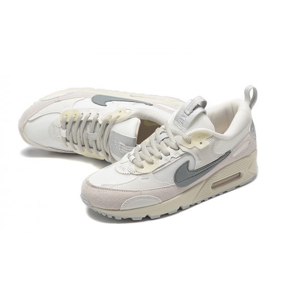 Hombre Nike Air Max 90 Futura Blanco Gris Zapatillas De Deporte