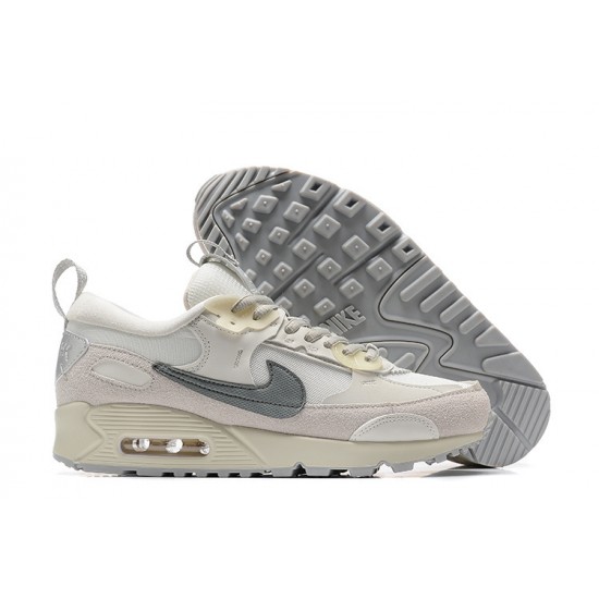 Hombre Nike Air Max 90 Futura Blanco Gris Zapatillas De Deporte