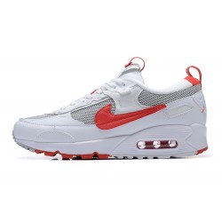 Hombre Nike Air Max 90 Futura Blanco Rojo FD9865-100 Zapatillas De Deporte