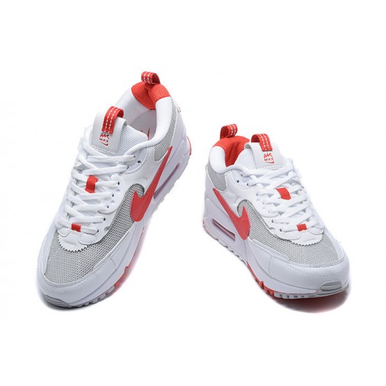 Hombre Nike Air Max 90 Futura Blanco Rojo FD9865-100 Zapatillas De Deporte