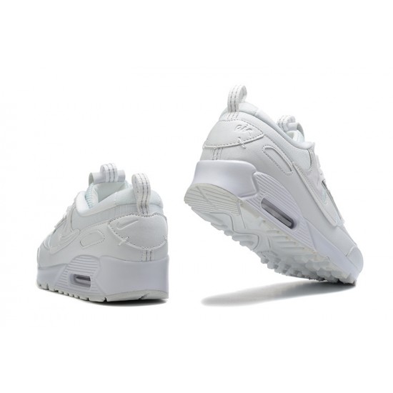 Mujer/Hombre Nike Air Max 90 Futura Triple Blanco DM9922-101 Zapatillas De Deporte