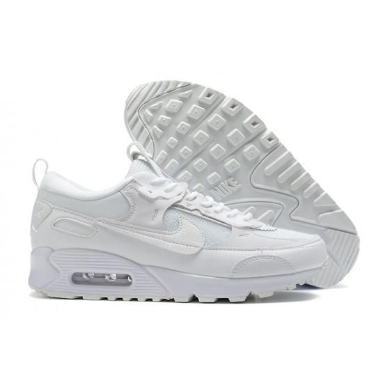 Mujer/Hombre Nike Air Max 90 Futura Triple Blanco DM9922-101 Zapatillas De Deporte