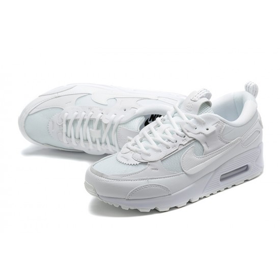 Mujer/Hombre Nike Air Max 90 Futura Triple Blanco DM9922-101 Zapatillas De Deporte