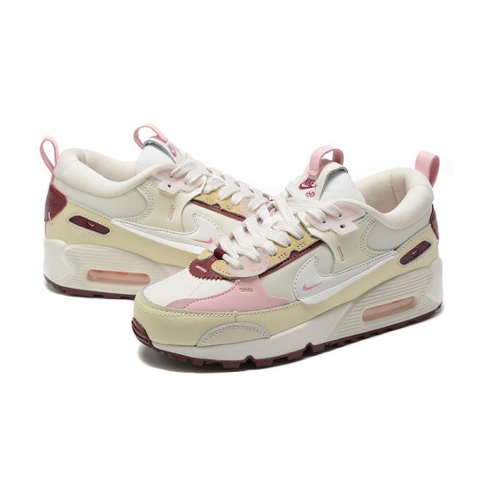 Mujer Nike Air Max 90 Futura Beige Rosa Zapatillas De Deporte