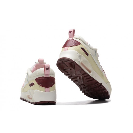 Mujer Nike Air Max 90 Futura Beige Rosa Zapatillas De Deporte