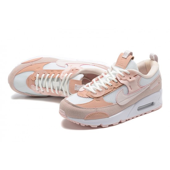 Mujer Nike Air Max 90 Futura Rosa Blanco DM9922-104 Zapatillas De Deporte