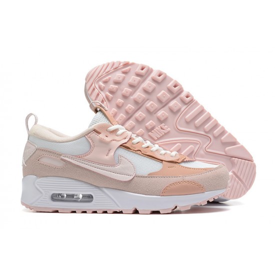 Mujer Nike Air Max 90 Futura Rosa Blanco DM9922-104 Zapatillas De Deporte