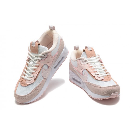 Mujer Nike Air Max 90 Futura Rosa Blanco DM9922-104 Zapatillas De Deporte