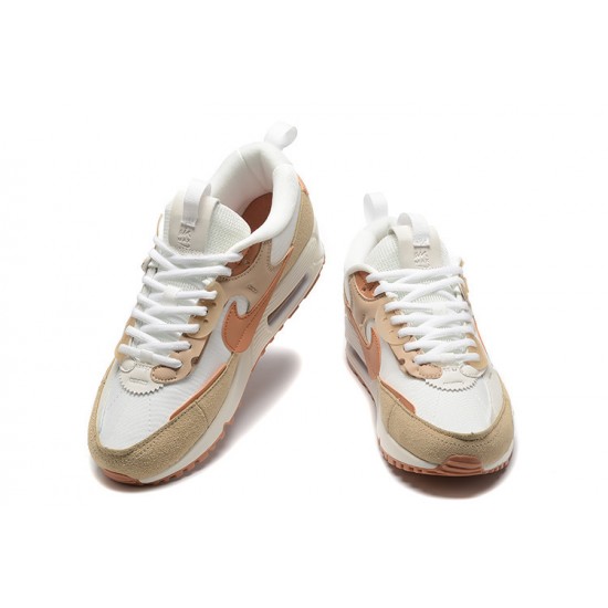 Mujer Nike Air Max 90 Futura Blanco Marrón DV7190-100 Zapatillas De Deporte