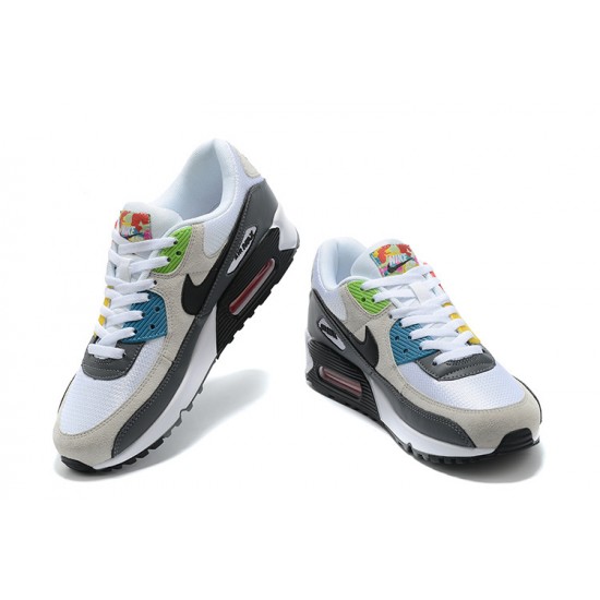 Hombre Nike Air Max 90 Beige Gris Zapatillas De Deporte