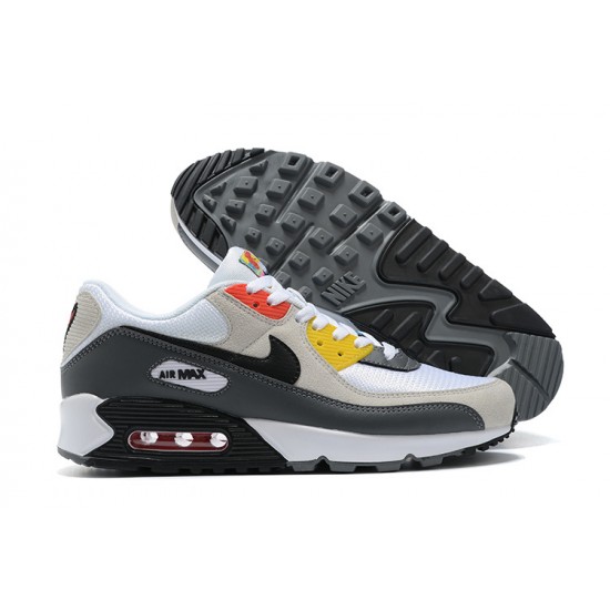 Hombre Nike Air Max 90 Beige Gris Zapatillas De Deporte