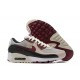 Hombre Nike Air Max 90 Beige Rojo DQ4071-004 Zapatillas De Deporte