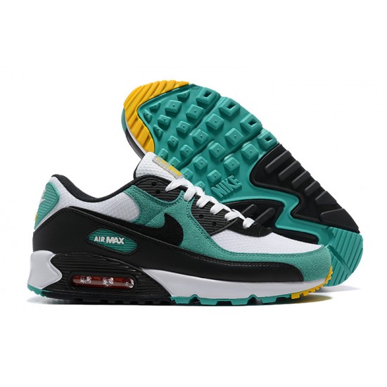 Hombre Nike Air Max 90 Negro Verde DM0029-004 Zapatillas De Deporte