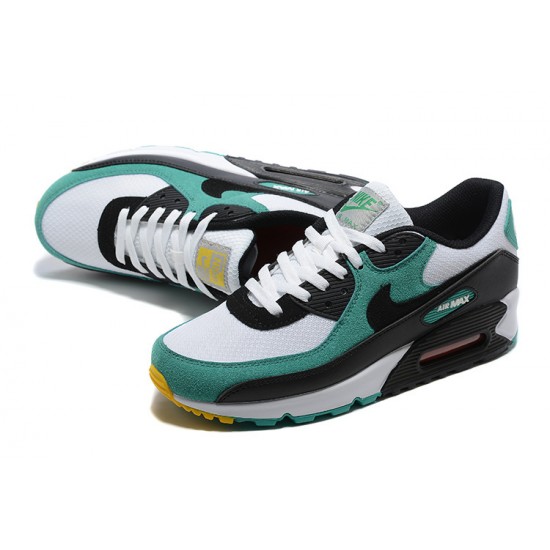 Hombre Nike Air Max 90 Negro Verde DM0029-004 Zapatillas De Deporte