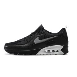 Hombre Nike Air Max 90 Negro Gris DH4619-100 Zapatillas De Deporte