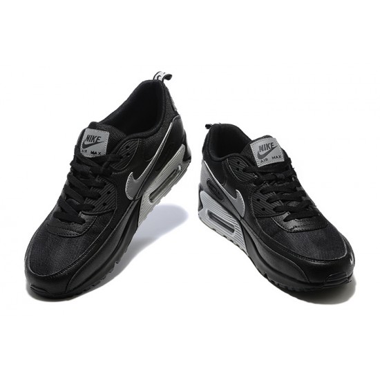 Hombre Nike Air Max 90 Negro Gris DH4619-100 Zapatillas De Deporte