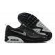 Hombre Nike Air Max 90 Negro Gris DH4619-100 Zapatillas De Deporte