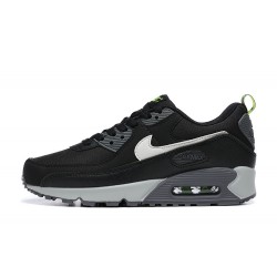 Hombre Nike Air Max 90 Negro Gris Blanco Zapatillas De Deporte