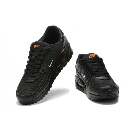 Hombre Nike Air Max 90 Negro Naranja DV7146-001 Zapatillas De Deporte