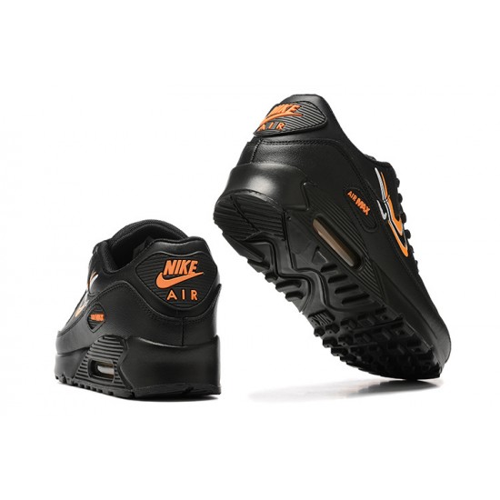 Hombre Nike Air Max 90 Negro Naranja DV7146-001 Zapatillas De Deporte