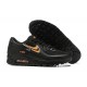 Hombre Nike Air Max 90 Negro Naranja DV7146-001 Zapatillas De Deporte