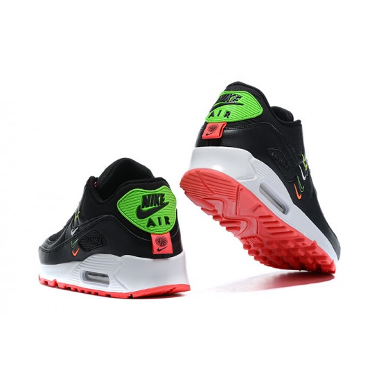 Hombre Nike Air Max 90 Negro Rosa CK7069-001 Zapatillas De Deporte