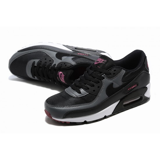 Hombre Nike Air Max 90 Negro Rosa DQ4071-001 Zapatillas De Deporte