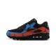 Hombre Nike Air Max 90 Negro Rojo DJ6888-001 Zapatillas De Deporte