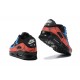 Hombre Nike Air Max 90 Negro Rojo DJ6888-001 Zapatillas De Deporte