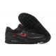 Hombre Nike Air Max 90 Negro Rojo Zapatillas De Deporte