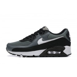 Hombre Nike Air Max 90 Negro Blanco CN8490-002 Zapatillas De Deporte