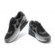 Hombre Nike Air Max 90 Negro y Gris Zapatillas De Deporte