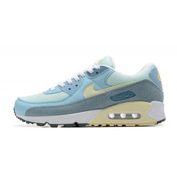 Hombre Nike Air Max 90 Azul Blanco DM2829-001 Zapatillas De Deporte