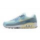 Hombre Nike Air Max 90 Azul Blanco DM2829-001 Zapatillas De Deporte