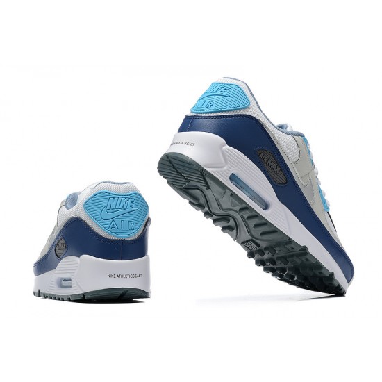 Hombre Nike Air Max 90 Azul Blanco FD0664-400 Zapatillas De Deporte