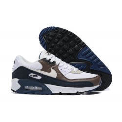 Hombre Nike Air Max 90 Marrón Gris y Negro Zapatillas De Deporte