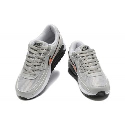 Hombre Nike Air Max 90 Gris Naranja Zapatillas De Deporte