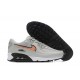 Hombre Nike Air Max 90 Gris Naranja Zapatillas De Deporte