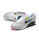 Hombre Nike Air Max 90 Gris Rosa DE4398-001 Zapatillas De Deporte