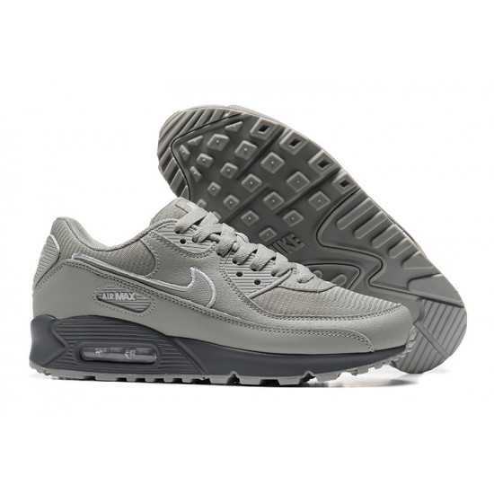 Hombre Nike Air Max 90 Gris Zapatillas De Deporte