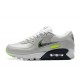 Hombre Nike Air Max 90 Gris Blanco y Negro Zapatillas De Deporte