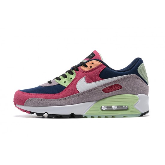 Hombre Nike Air Max 90 Rosa Verde DM0035-500 Zapatillas De Deporte